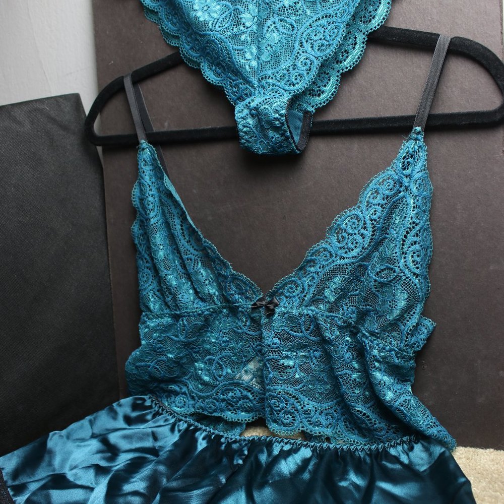 Three Piece Lingerie Set Panties Shorts Bralette